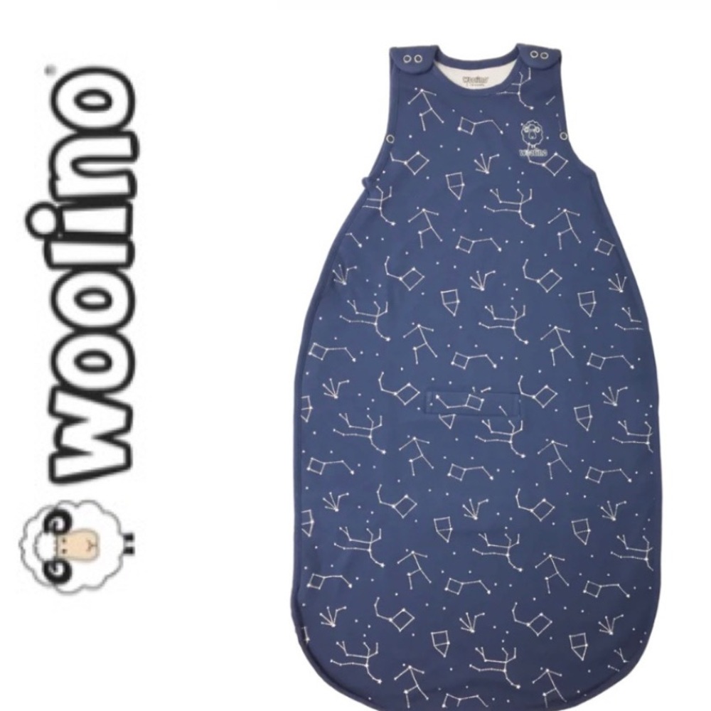 Woolino 4 Season® Ultimate Baby Sleep Bag, Merino Wool, Night Sky